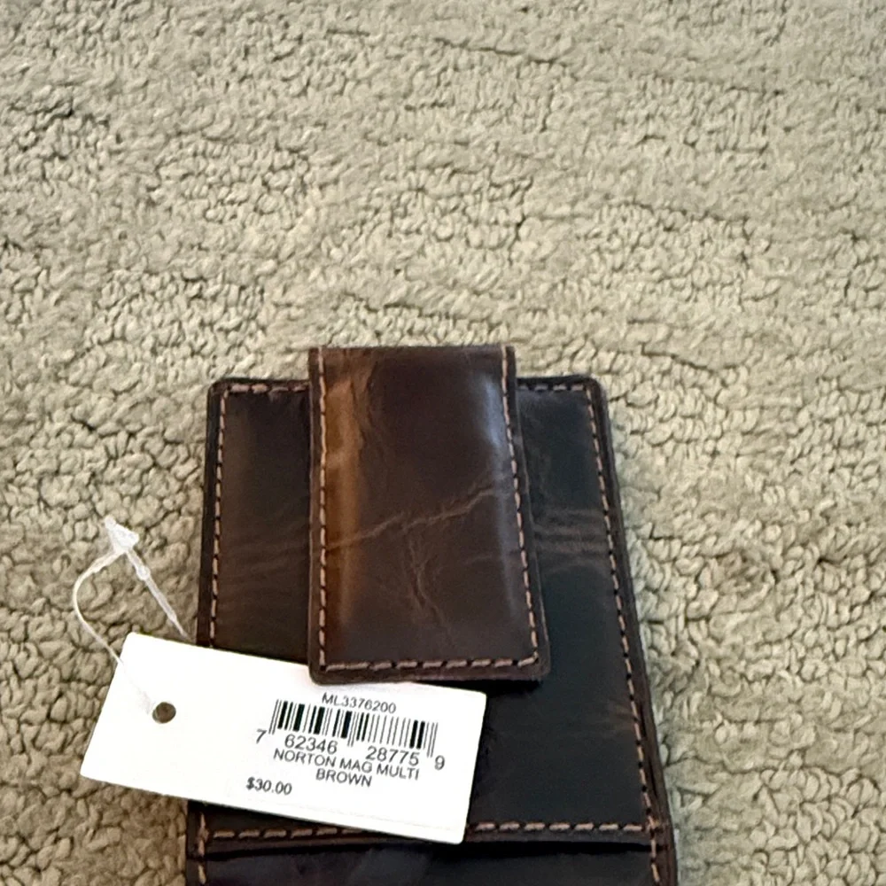 Fossil Dark Brown Leather Phone Case